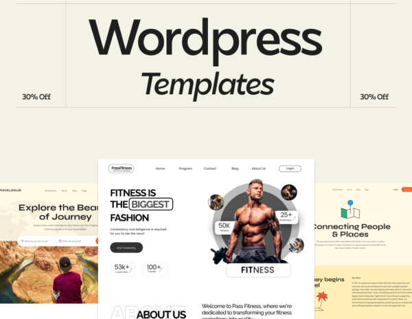 1000+ WordPress Templates and landing Pages Bundle