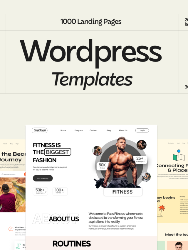 WordPress Templates and landing Pages Bundle