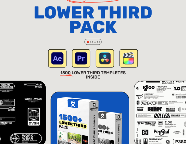 1,500 Next-Level Lower Thirds