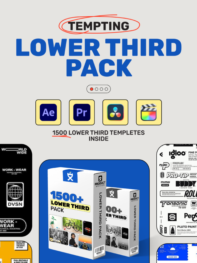 1,500 Next-Level Lower Thirds