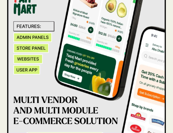 All-in-One Multi-Vendor Delivery App & Admin Panel (Food, Grocery, eCommerce & More)