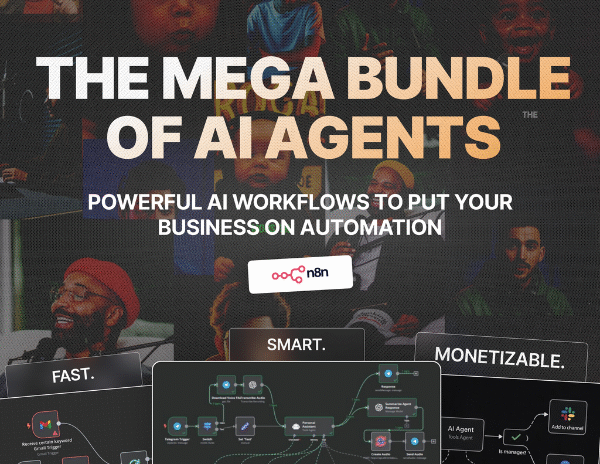 Advanced AI Automation Agents Mega Bundle (n8n Workflows, No-Code Templates)